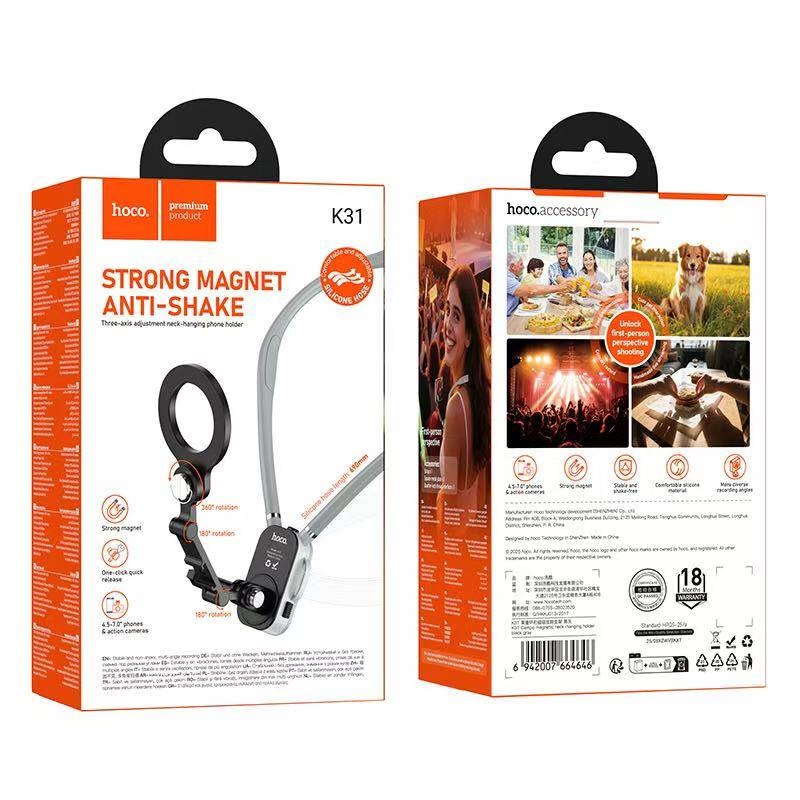 HOCO K31 Campo Magnetic Neck-hanging Holder - Image 8