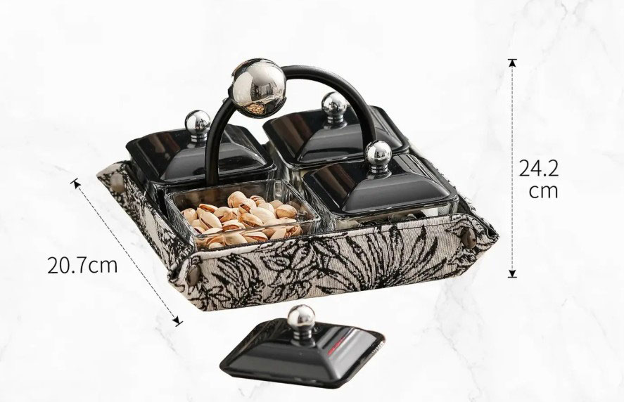 Luxury Handmade Multi-Grid Serving Tray - Image 4