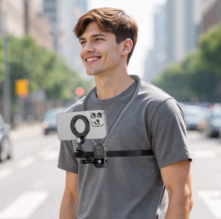 HOCO K31 Campo Magnetic Neck-hanging Holder - Image 3