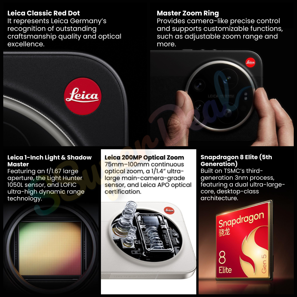 (Pre-order)Xiaomi 17 Ultra Leica Master Zoom Ring Leica 1-Inch Light & Shadow Master(Black 16GB+512GB) - Image 2