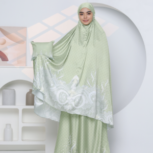 FIKREENA Telekung Milya in Sage Green