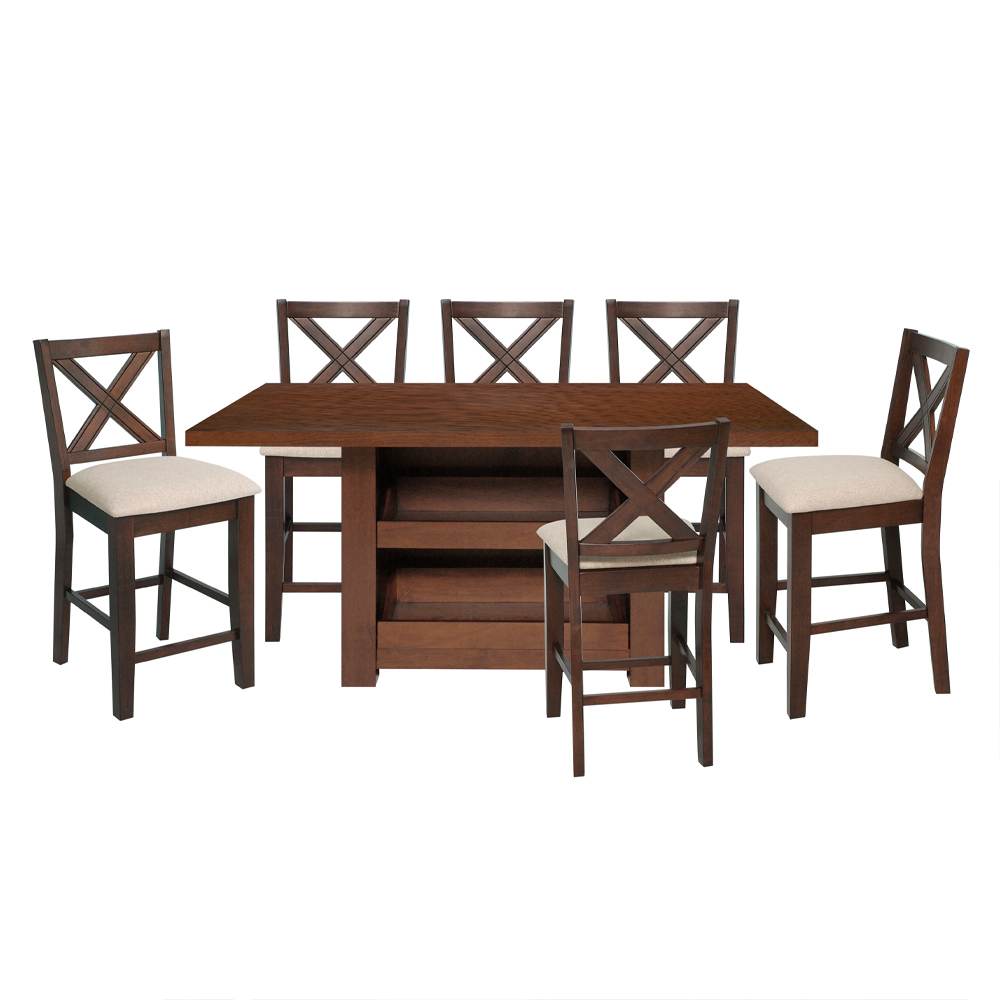 SSFHOME - Dinihari Dining Set with Storage (6 Seater) - Image 3