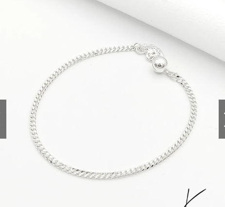 S925 Silver Machine Bracelet/Gelang Rantai Tangan Mesin Original