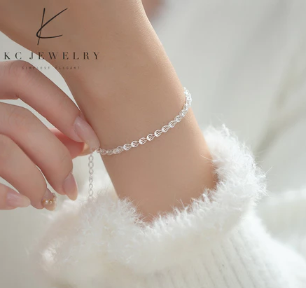 KC Jewelry S925 Silver WhiteGold & Gold Plated Phoenix Bracelet/Gelang Rantai Tangan 925 - Image 2