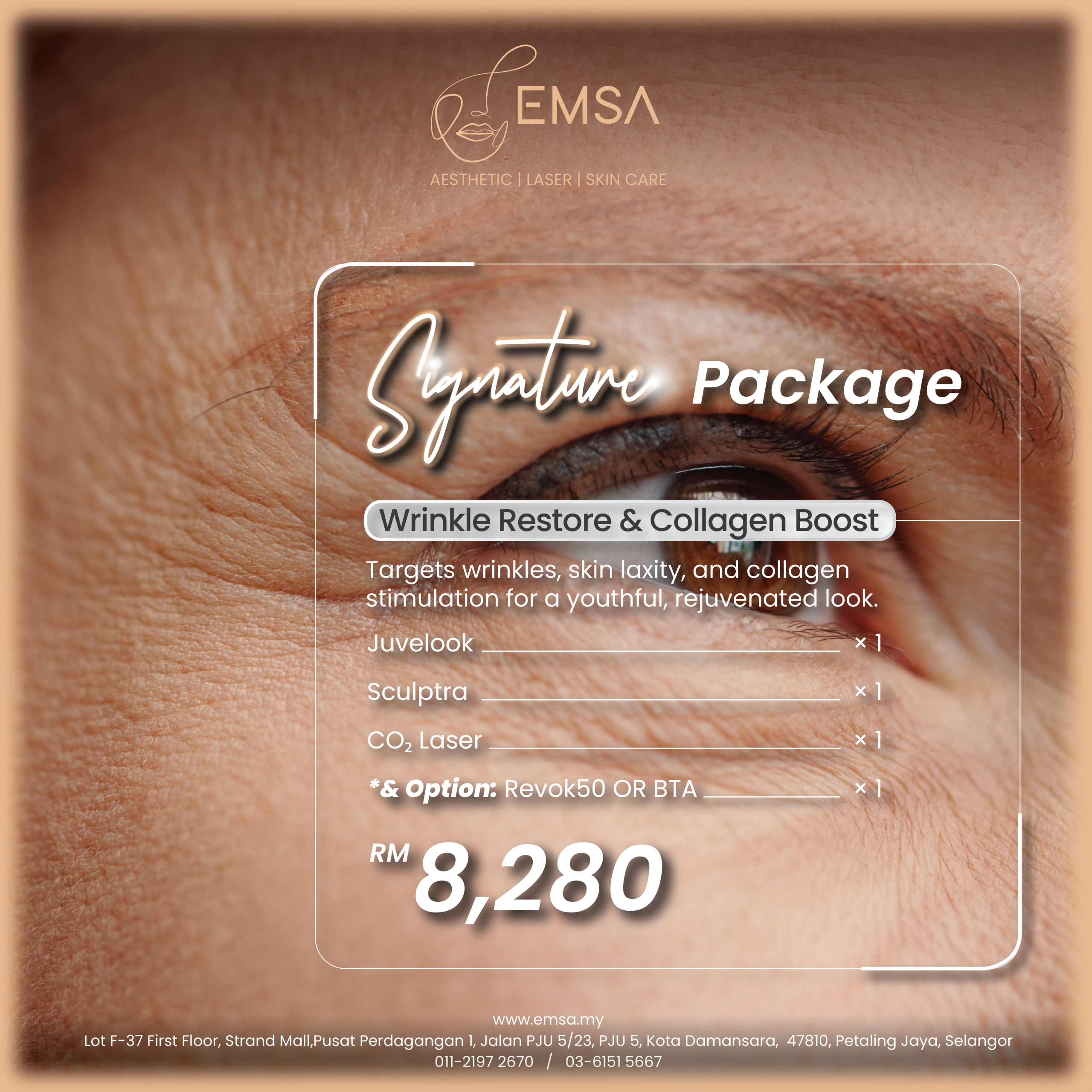 SIGNATURE PACKAGE: Wrinkle Restore & Collagen Boost
