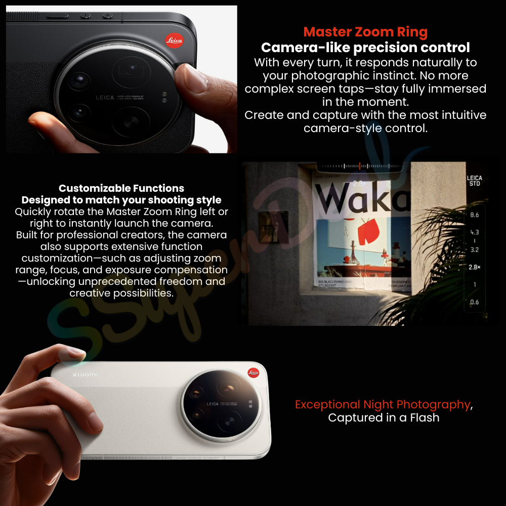(Pre-order)Xiaomi 17 Ultra Leica Master Zoom Ring Leica 1-Inch Light & Shadow Master(Black 16GB+512GB) - Image 4