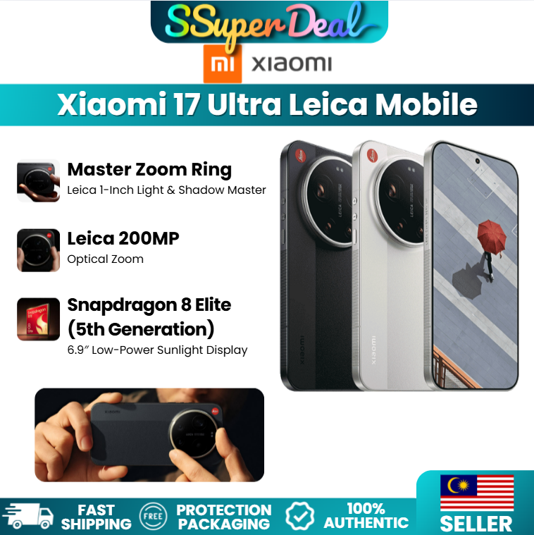 (Pre-order)Xiaomi 17 Ultra Leica Master Zoom Ring Leica 1-Inch Light & Shadow Master(Black 16GB+512GB)