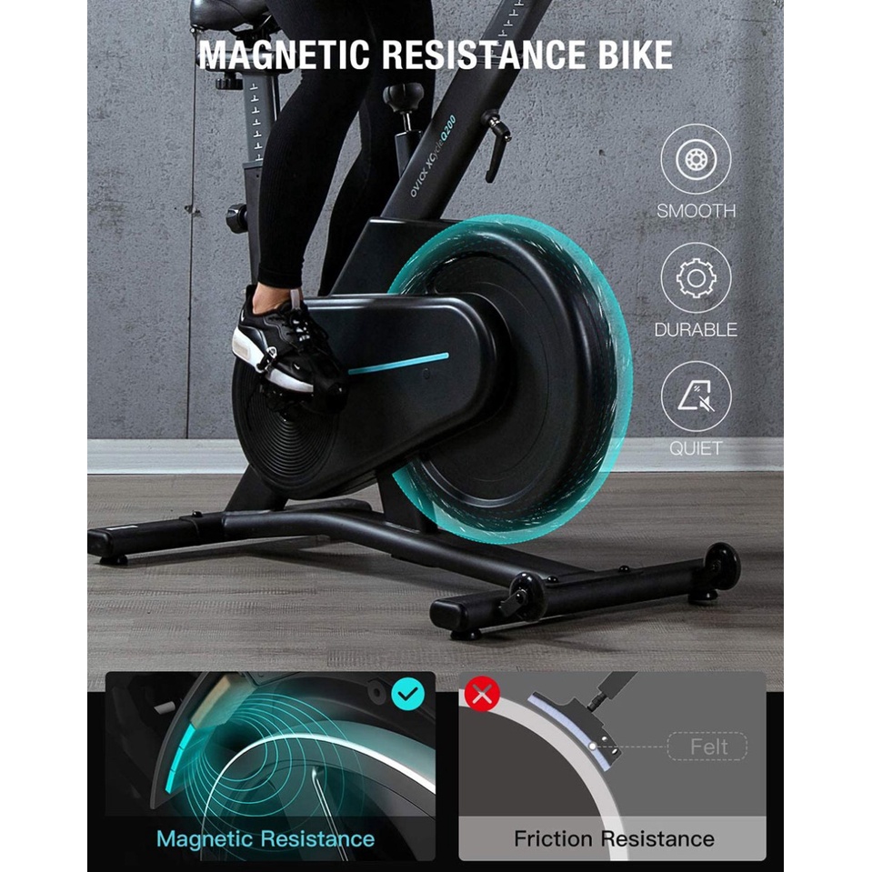 OVICX Q200 Stationary Spin Bike with Magnetic Resistance Exercise Bikes Indoor Cycling Bike (Bluetooth) - Image 4