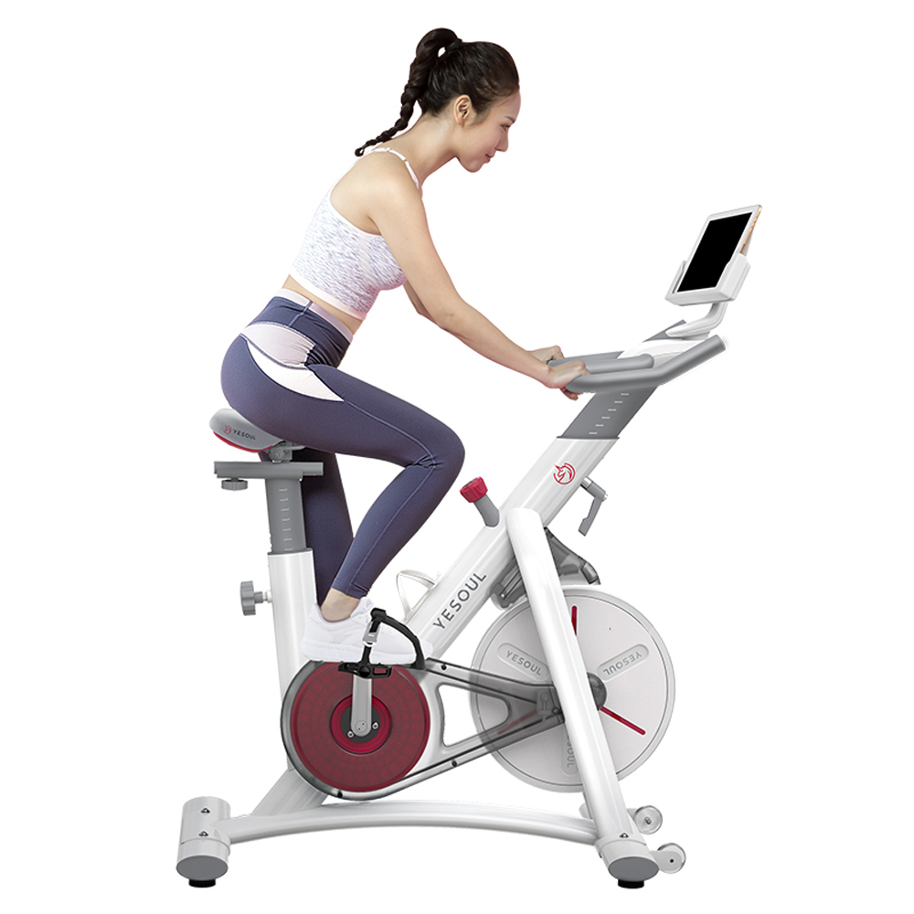 YeSoul S3 Spin Bike, Indoor Cycling Bike (White) - Image 7