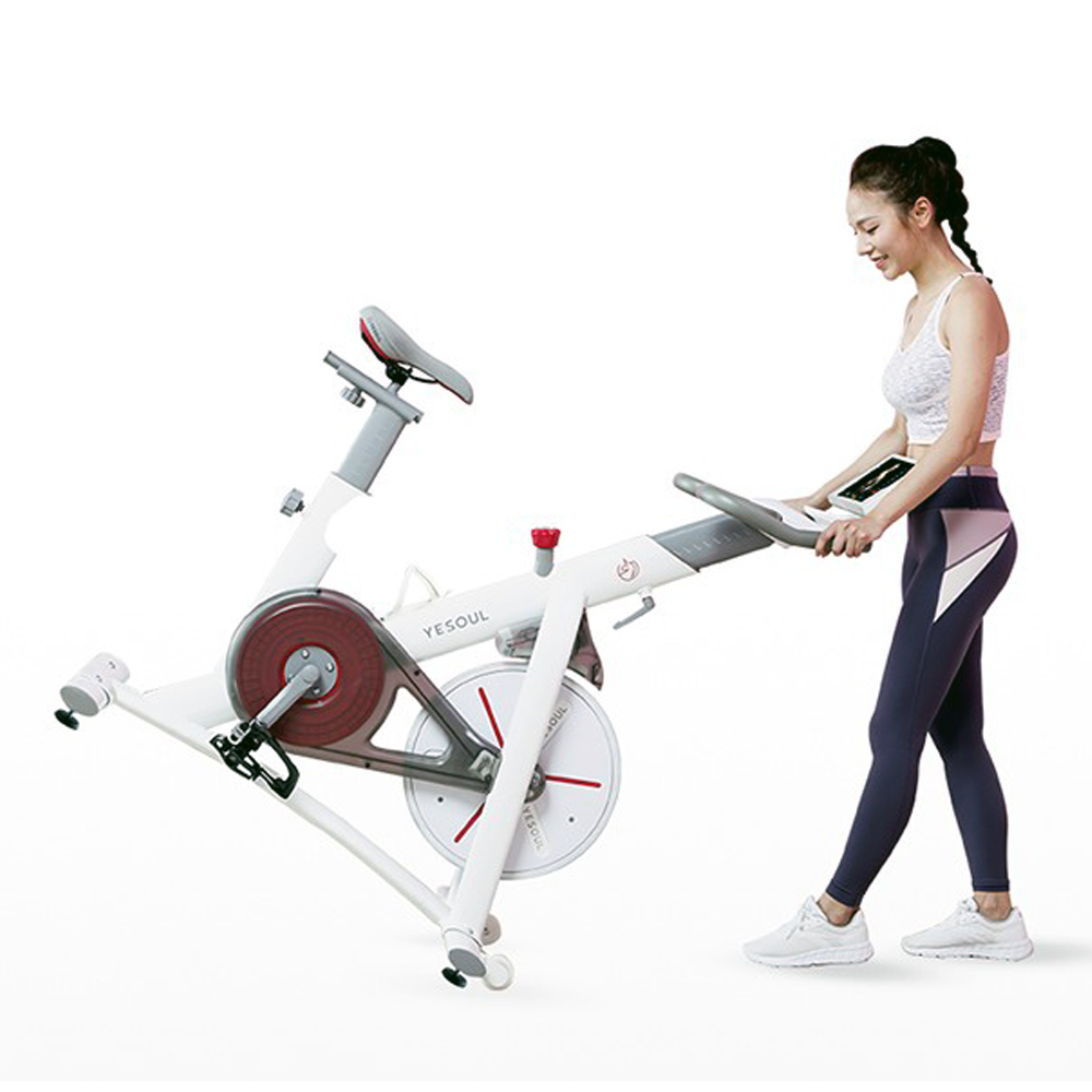 YeSoul S3 Spin Bike, Indoor Cycling Bike (White) - Image 6