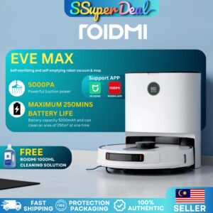 ROIDMI Robot Vacuum Cleaner EVE MAX - Upgraded Version