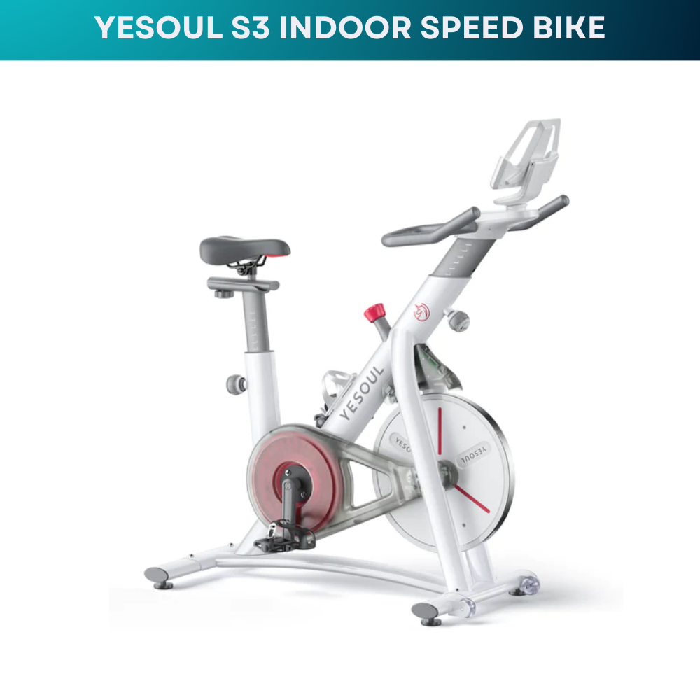 YeSoul S3 Spin Bike, Indoor Cycling Bike (White) - Image 2