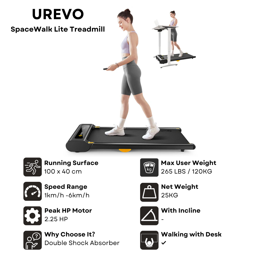 UREVO Spacewalk Lite Walking Machine - Imej 2