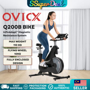 OVICX Q200 Stationary Spin Bike with Magnetic Resistance Exercise Bikes Indoor Cycling Bike (Bluetooth)