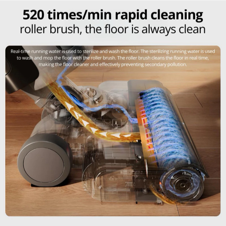 Xiaomi Mijia Wireless Floor Scrubber 3 Pro Wet & Dry Vacuum Cleaner - Image 6