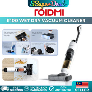 ROIDMI R100 Wet Dry Vacuum Cleaner ( 3-in-1 sweep, vacuum and mop | 150m2 whole house clean | Smart voice assistant )