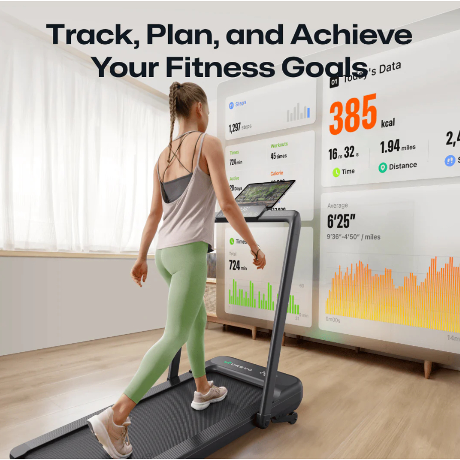 UREVO Strol 2S Pro - All in One Foldable Smart Treadmill (9% Incline) - Image 5