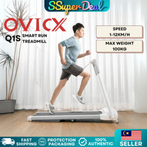 OVICX Treadmill Q1S | Indoor Running Machine (White)