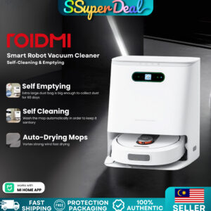 Roidmi EVA (Self-Cleaning & Emptying Robot Vacuum) Automatic Sweeping,Mopping,Self-Emptying