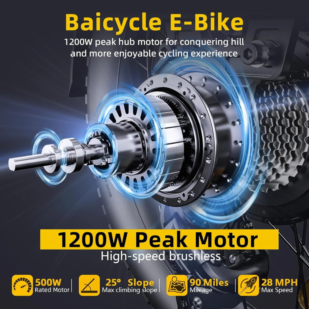 Baicycle U03 Adult E-Bike 1200W - Image 3