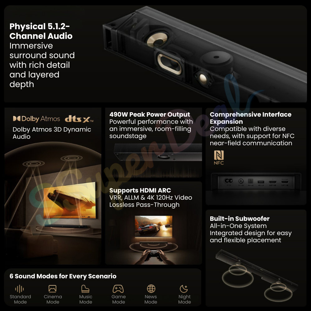 Xiaomi TV Soundbar 5.1.2ch - Image 2