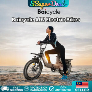 Baicycle A02 Electric Bikes for Adults with 1500W Peak Motor 20" Fat Tire E Bike with 28 MPH 90 Miles Max Range 48V(Black)