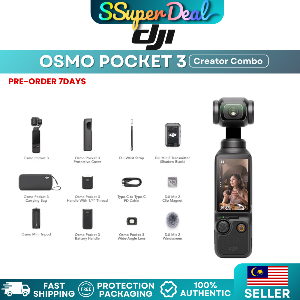 (Pre-order)DJI Osmo Pocket 3 Creator Combo