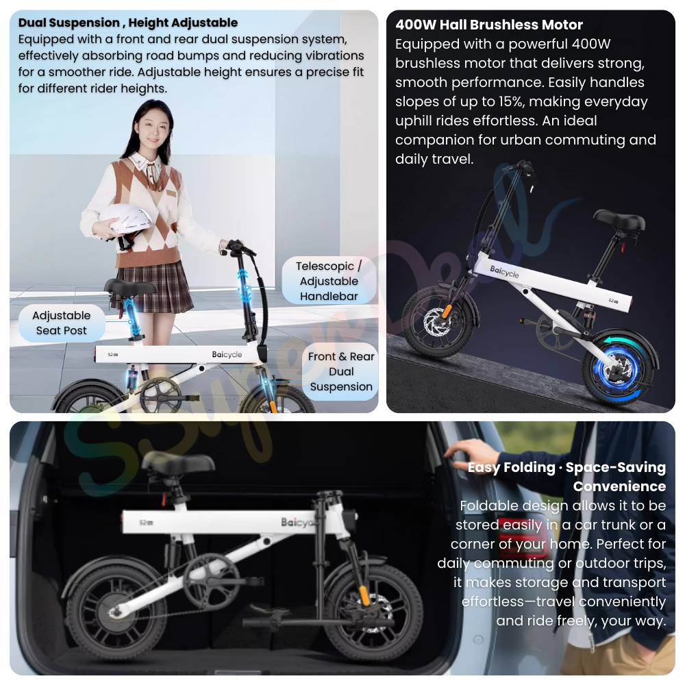 Baicycle S2 Max Foldable Electric Bike - Image 6