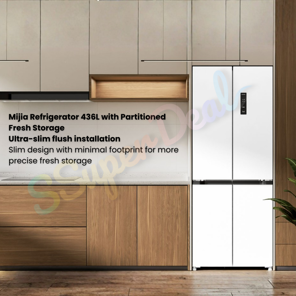 (Pre-order)Xiaomi Mijia Refrigerator 436L with Partitioned Fresh Storage 360° Air-Cooling Circulation BCD-436WMBI - Image 2