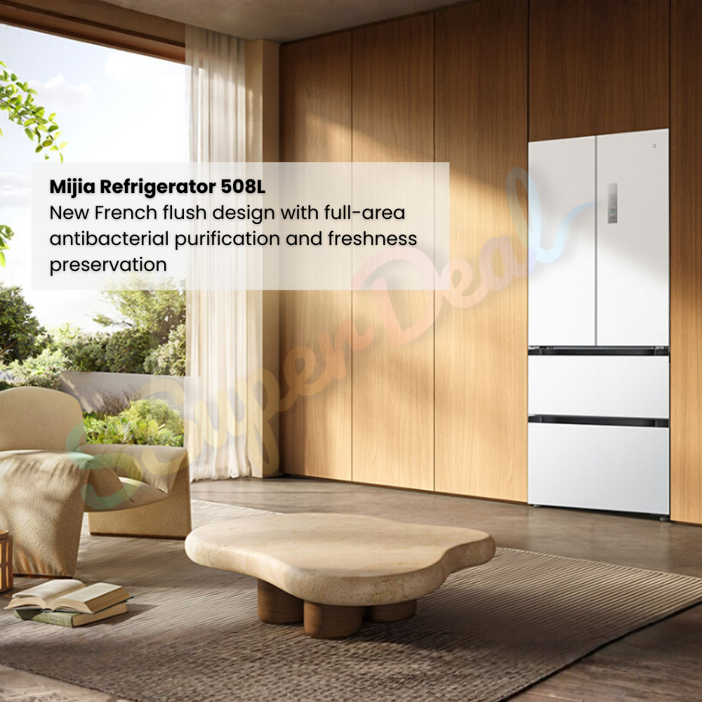 (Pre-order)Xiaomi Mijia Refrigerator 508L Full-Area Antibacterial & Deodorization French-Style Wide Drawers - Image 2