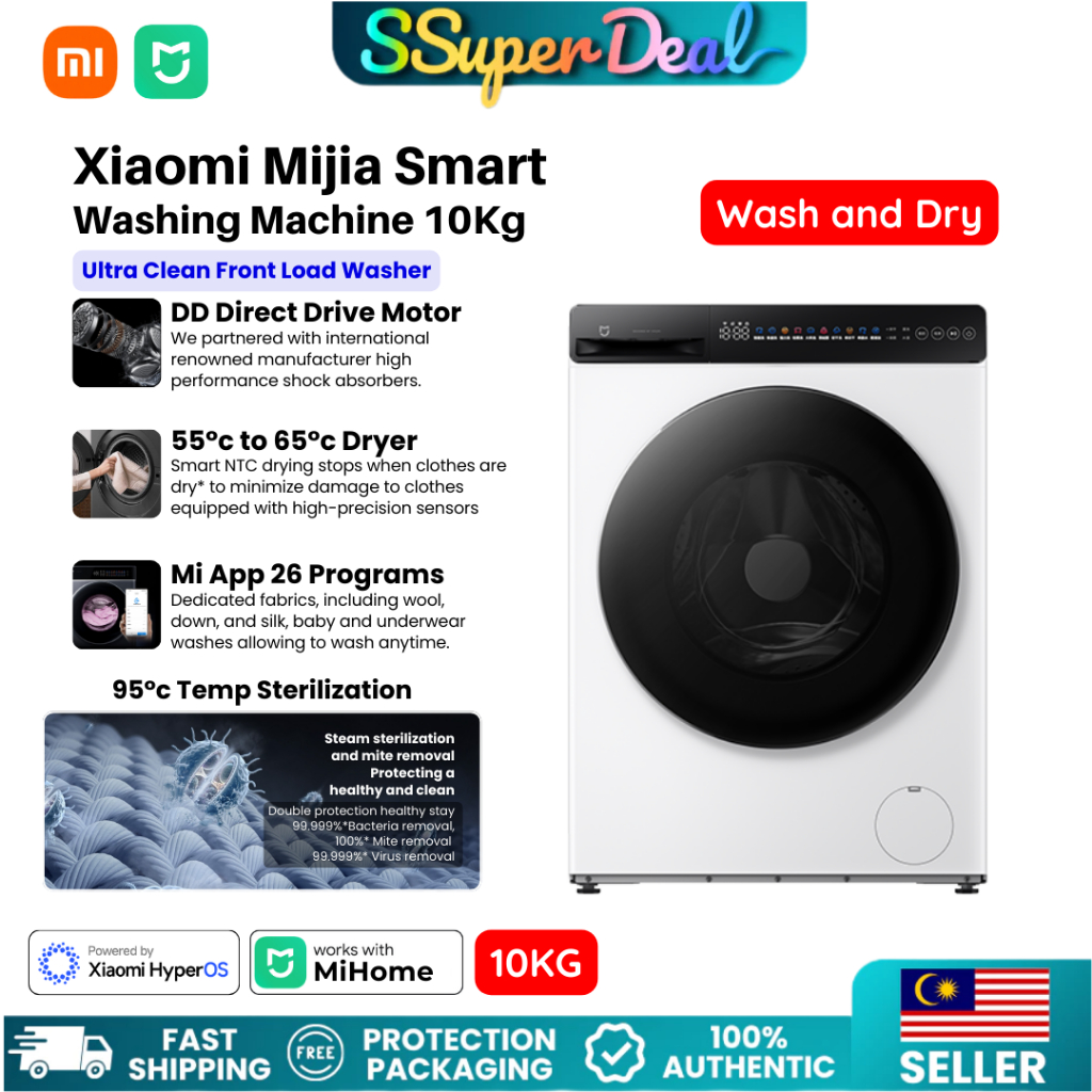 Xiaomi Smart Washing Machine Washer & Dryer 10kg