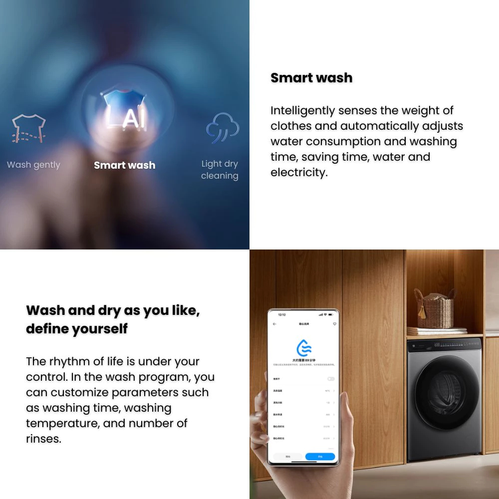 Xiaomi Smart Washing Machine Washer & Dryer 10kg - Image 8