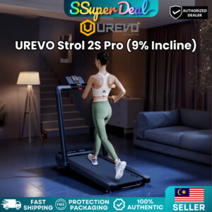 UREVO Strol 2S Pro - All in One Foldable Smart Treadmill (9% Incline)