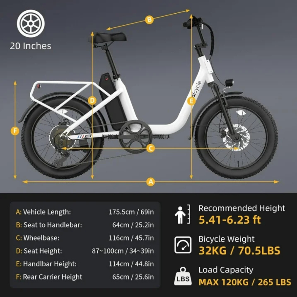 Baicycle U03 Adult E-Bike 1200W - Image 6