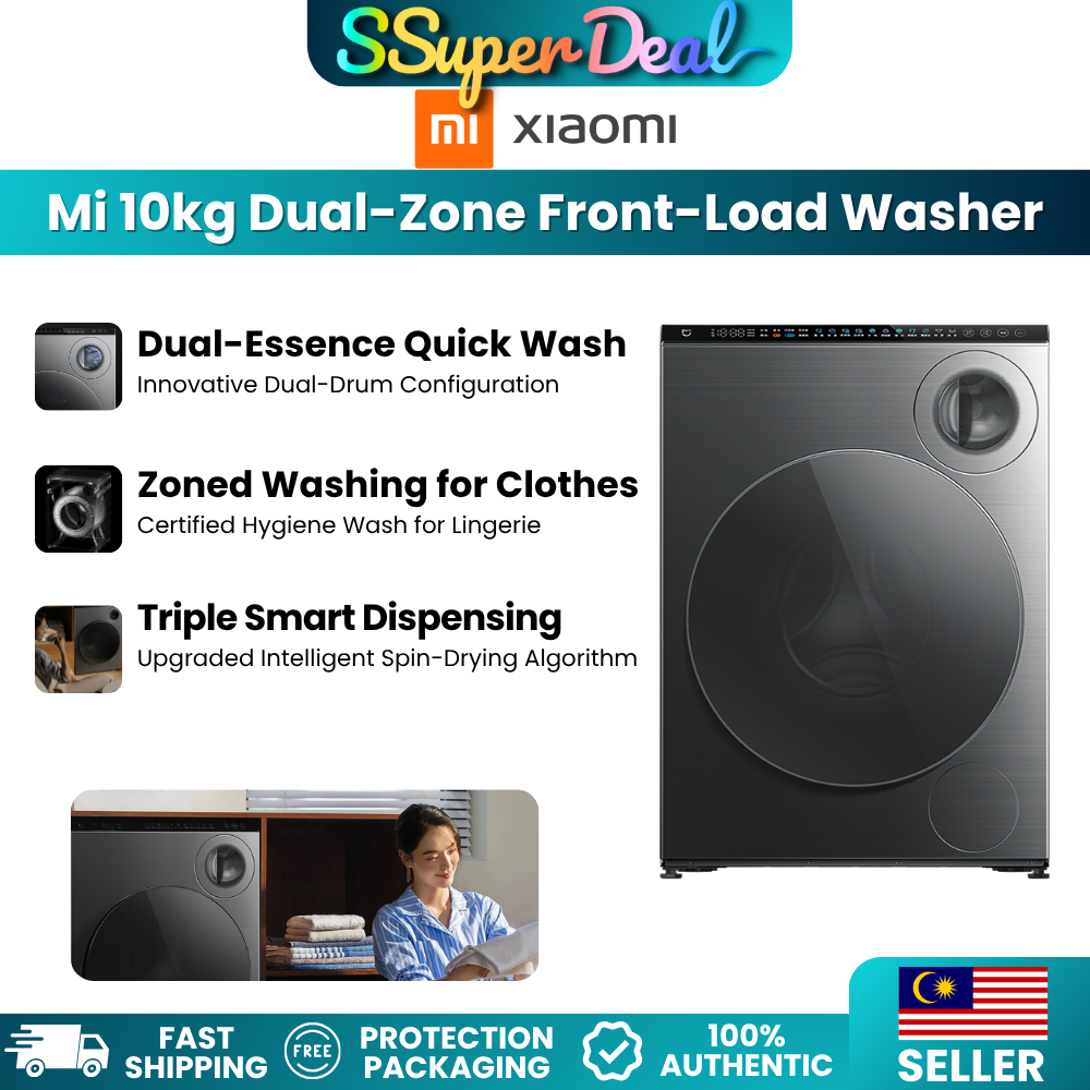 (Pre-order)Xiaomi Mijia 10kg Dual-Zone Front-Load Washer Washing Machine