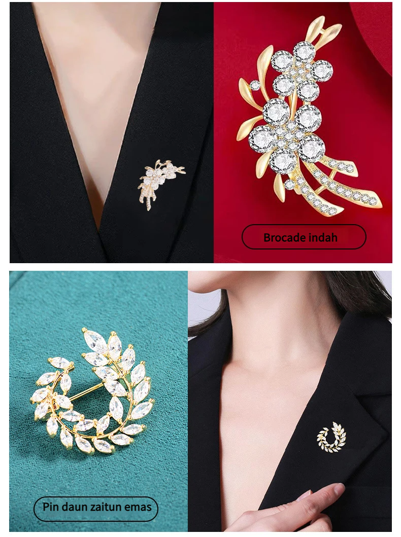 Fashion Muslimah Brooch & Hijab Pins | Elegant Scarf & Dress Decor - Image 5