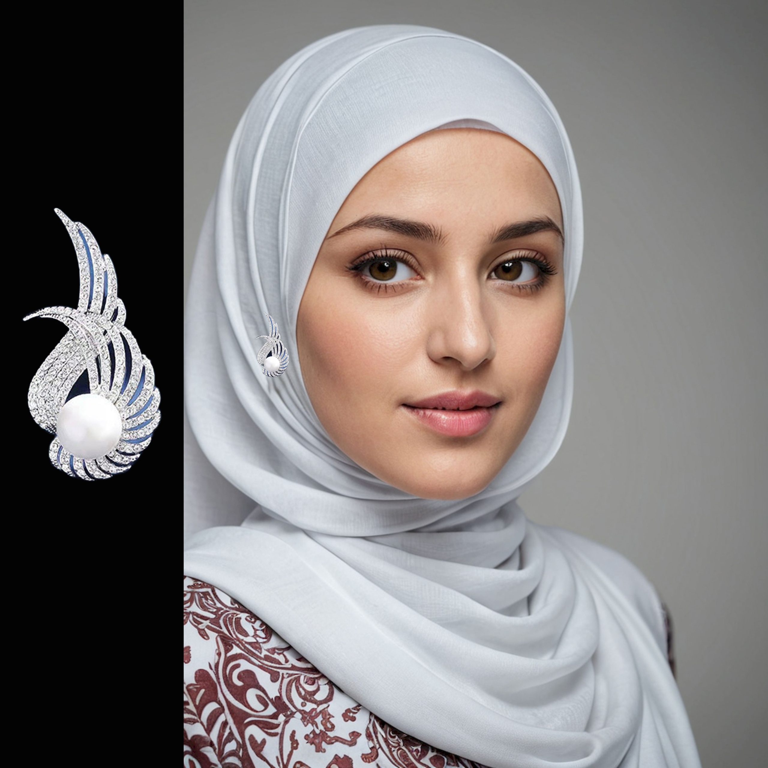Set Bros Mutiara Vintage Premium Dengan Pin Berkualiti Tinggi - Image 2
