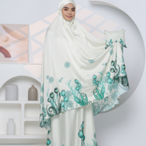 FIKREENA Telekung Aurelia in Pistachio Cream