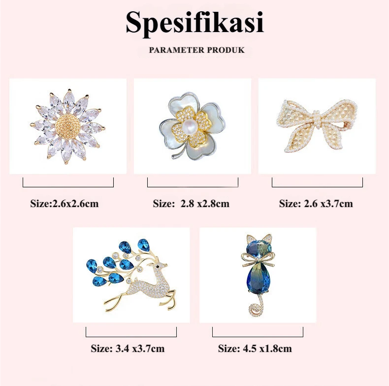 Kerongsang Mewah Dan Bergaya Dalam Pelbagai Gaya | Kerongsang Wanita Yang Elegan & Eksklusif - Image 6