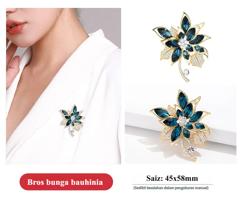 Kerongsang Camellia Elegan & Mewah - Image 5