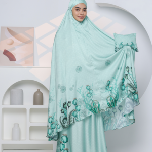 FIKREENA Telekung Aurelia in Mint Green