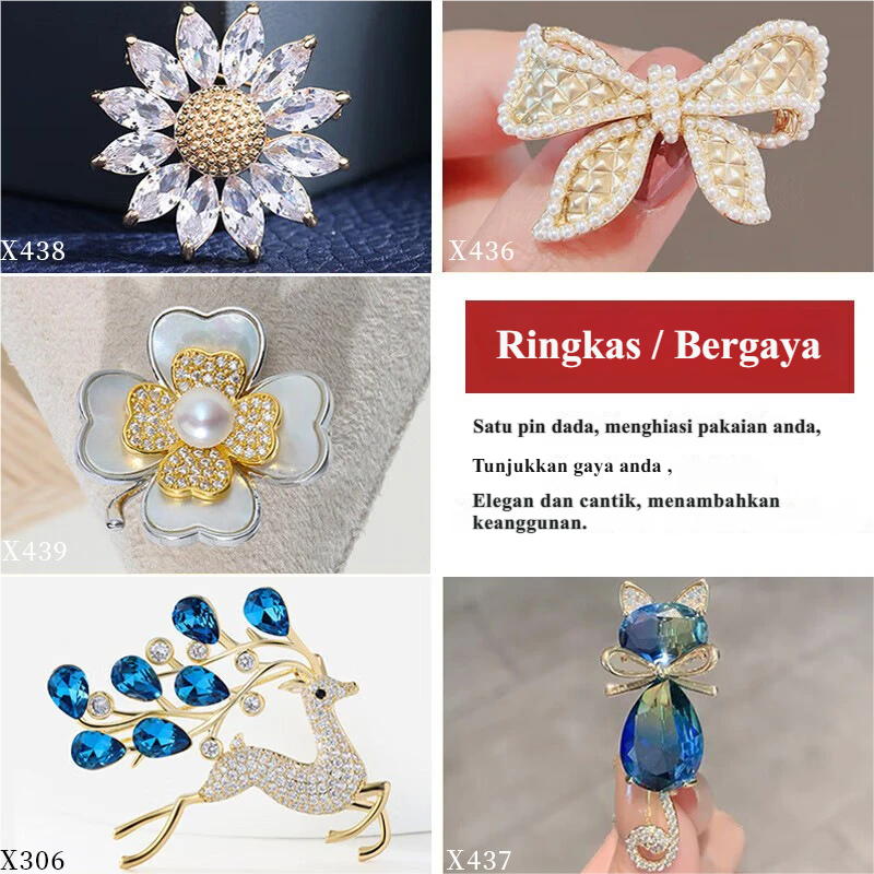Kerongsang Mewah Dan Bergaya Dalam Pelbagai Gaya | Kerongsang Wanita Yang Elegan & Eksklusif - Image 4