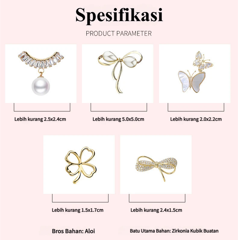 Elegant Muslim Brooch & Tudung Pins for Women | Stylish Scarf & Dress Accessories - Image 3