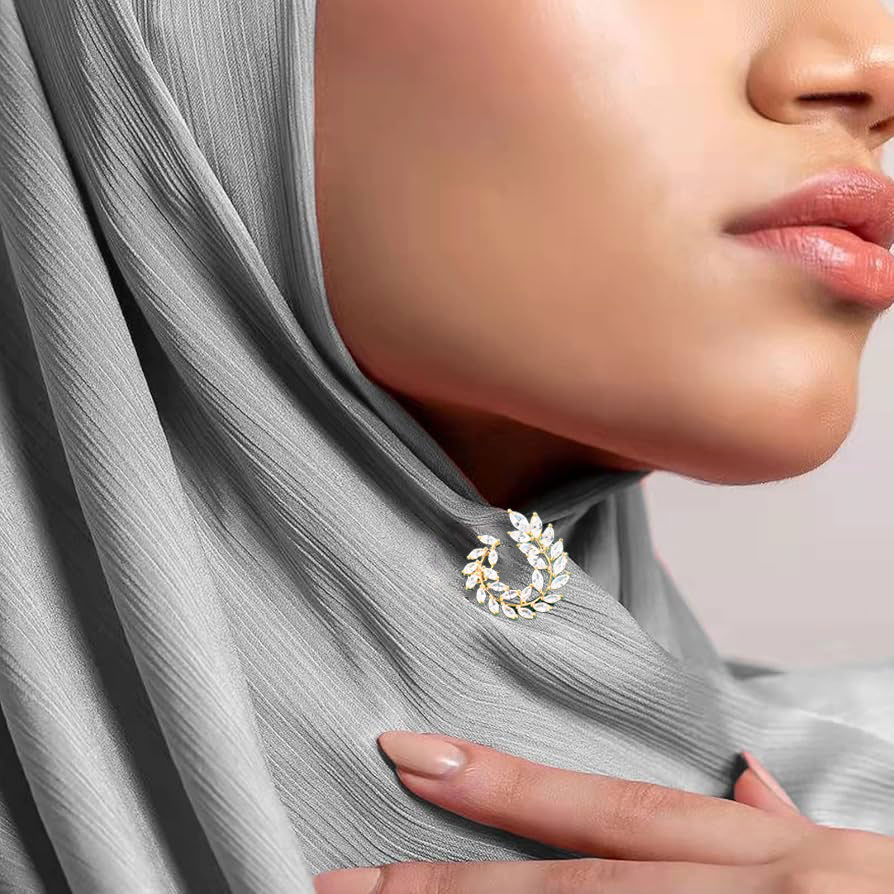 Fashion Muslimah Brooch & Hijab Pins | Elegant Scarf & Dress Decor - Image 3