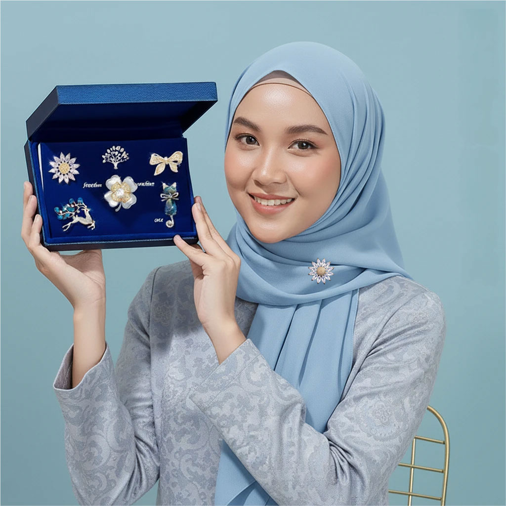 Kerongsang Mewah Dan Bergaya Dalam Pelbagai Gaya | Kerongsang Wanita Yang Elegan & Eksklusif - Image 5