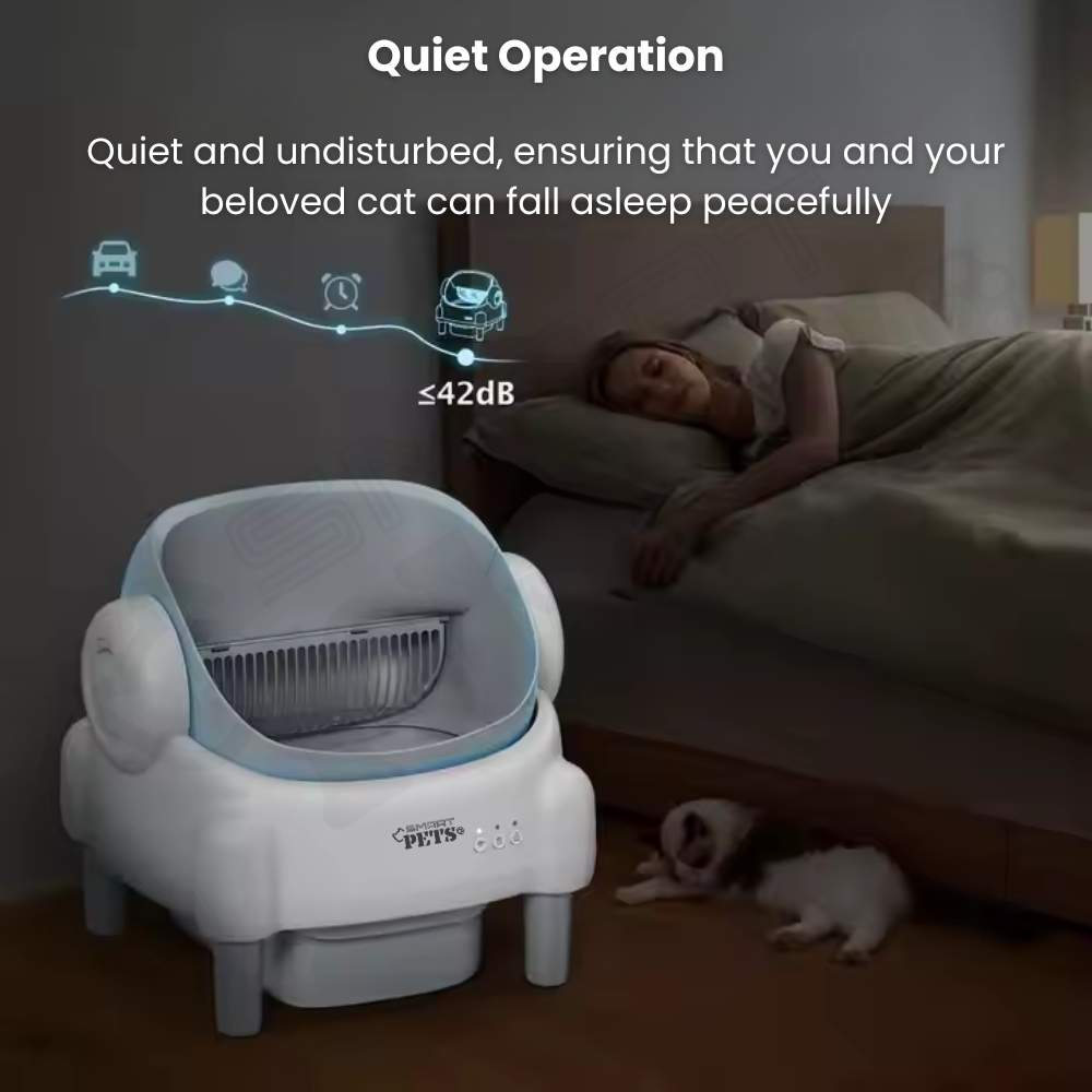 SmartPets Meow Puff Smart Automatic Cat Litter Box - Image 4
