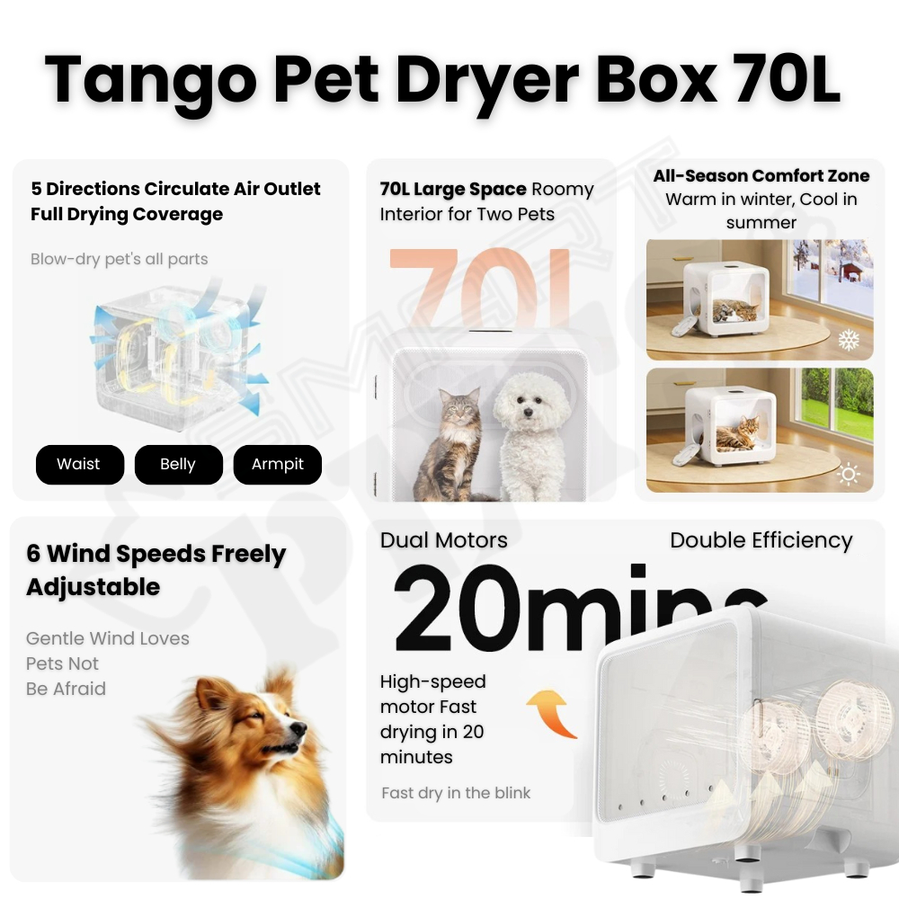 SmartPets Tango 70L Pet Dryer Box (CN Ver) - Image 2
