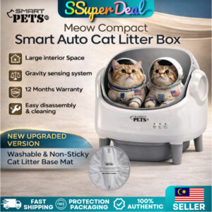 SmartPets Meow Compact Smart Automatic Cat Litter Box