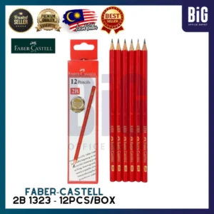 FABER CASTELL 2B PENCIL 12PCS/BOX 1323 | 2B 1323 PENCIL