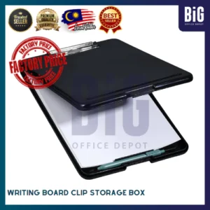 WRITING BOARD CLIP STORAGE BOX DL1155 | PLASTIC CLIPBOARD WITH STORAGE